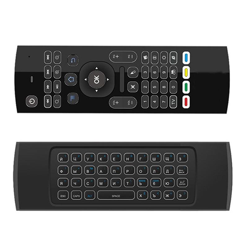 

Mx3 Russian Keyboard Air Mouse 2.4G Mini Backlight Wireless Keyboard Remote Control Infrared Learning Gyroscope For Android Tv