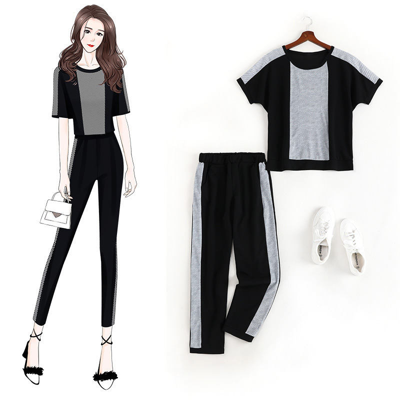 

Girl Loose Parts Belly-covering 2021 Summer Slightly Suit 70198 Aq9m, Black