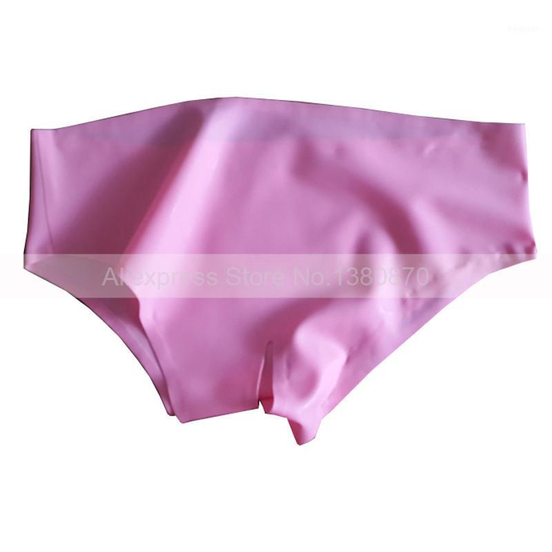 

Women's Panties Pink Latex Rubber Women With Crotch Open Knickers Sexy Lingerie Briefs S-LPW0131, Blue