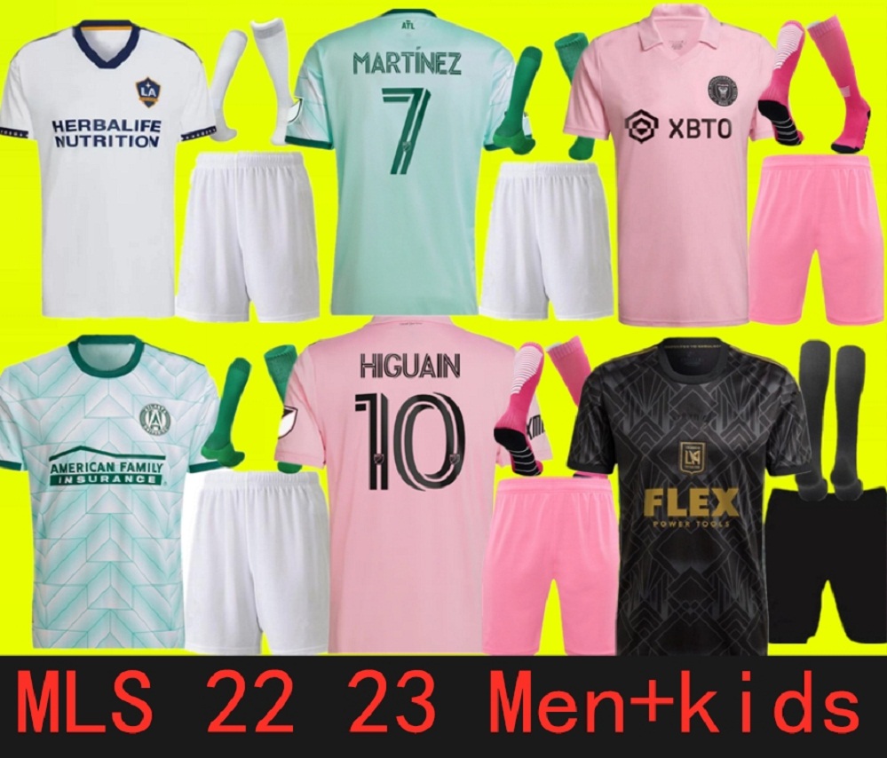 

Inter Miami BECKHAM Atlanta United FC 2022 2023 lafc home MATUIDI HIGUAIN TRAPP Jean Mota vela Acosta Montreal FC 22 23 Charlotte New York City nycfc LA GALAXY Men+kids, Black