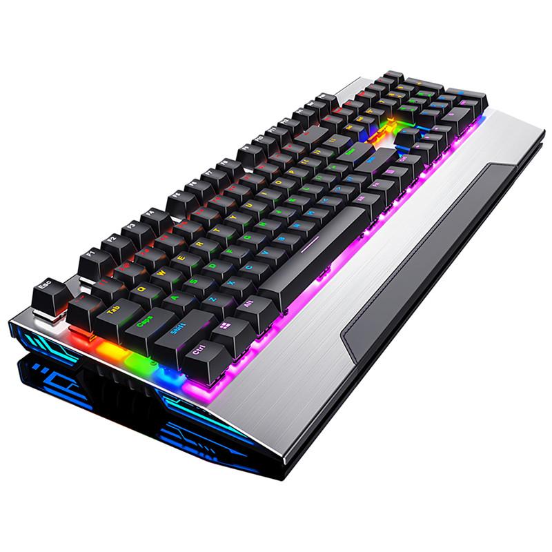 

Wired Gaming Keyboard Mechanical Backlit Keyboards USB 104 Keycaps Round Keys Square Keys Gaming Keyboard For Game Laptop PC