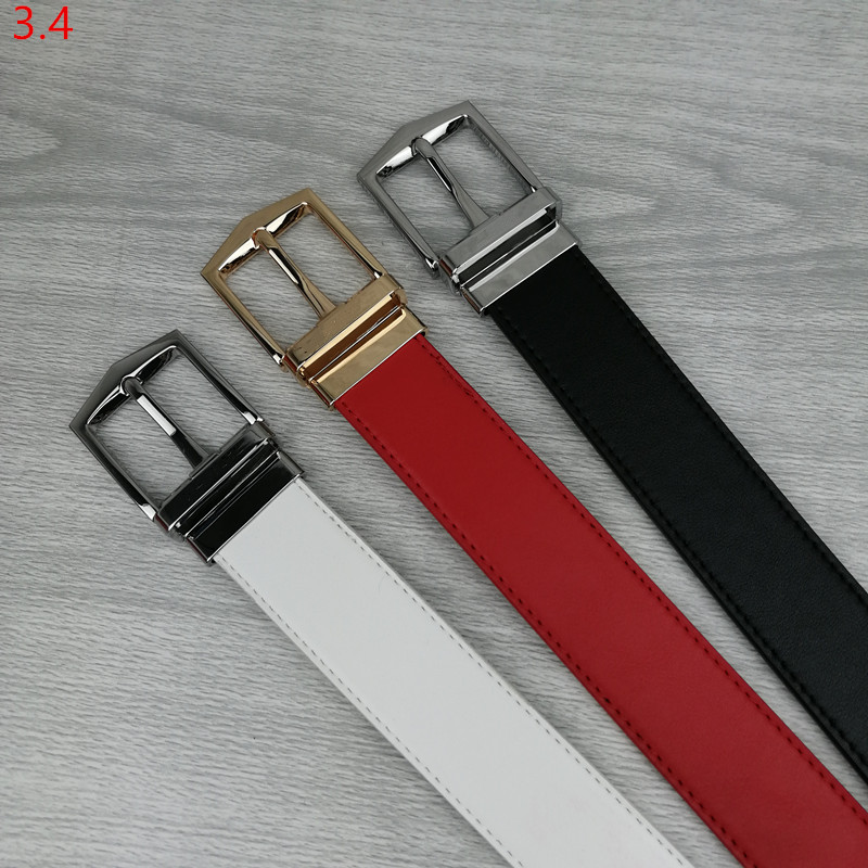

Men Designers Belts Women Waistband Ceinture Brass Buckle Genuine Leather Classical Designer Belt Highly Quality Cowhide Width 3.4cm With Gift Box, Black;brown
