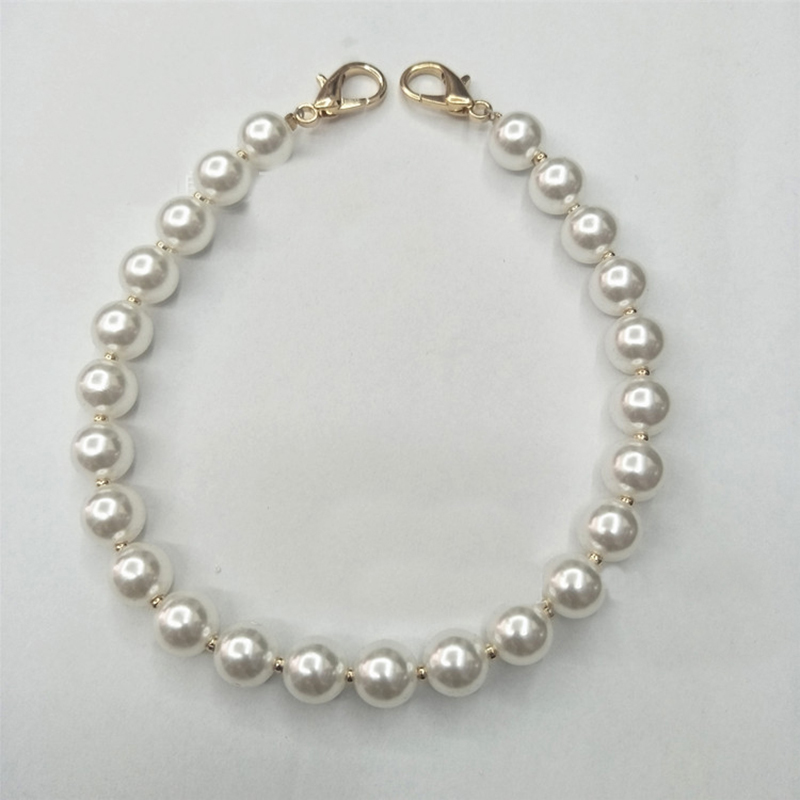 

Pearl Beaded Short Bag Straps 25cm30cm35cm40cm Short Shoulder Belt Purse Handle Diy Chain Bag Accessories