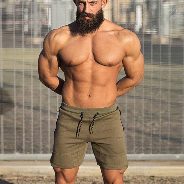 

Brand Running Shorts Men Fitness Solid Drawstring Sport Shorts Gym Exercise Loose Fitness Gym Summer 2020 New1, Black