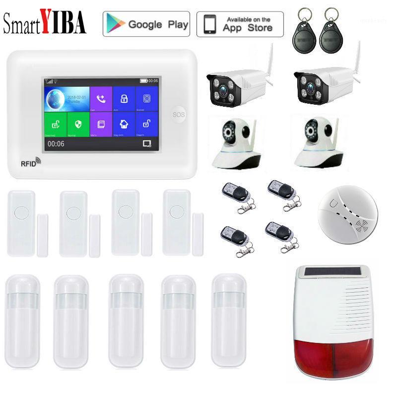 

SmartYIBA Popular WIFI 3G Home Burglar Alarm System Video IP Camera Home Security APP Remote Control Wireless Smoke Sensor1