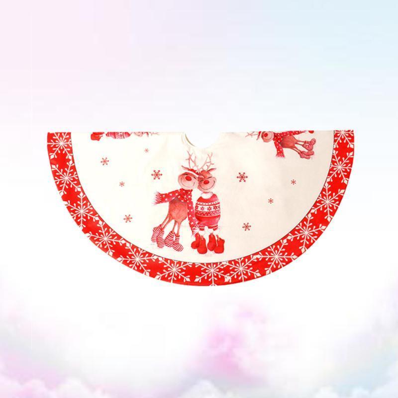 

1PC 120cm Christmas Tree Carpet Cartoon Soft Cute Party Decoration Xmas Tree Skirt for Christmas1