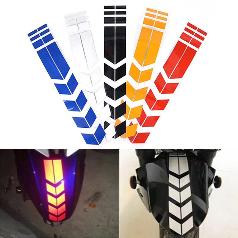 

34*5.5cm Motorcycle Tape Reflective Stickers Wheel Car Decals On Fender Waterproof Warning Safety Film Decoration Free DHL