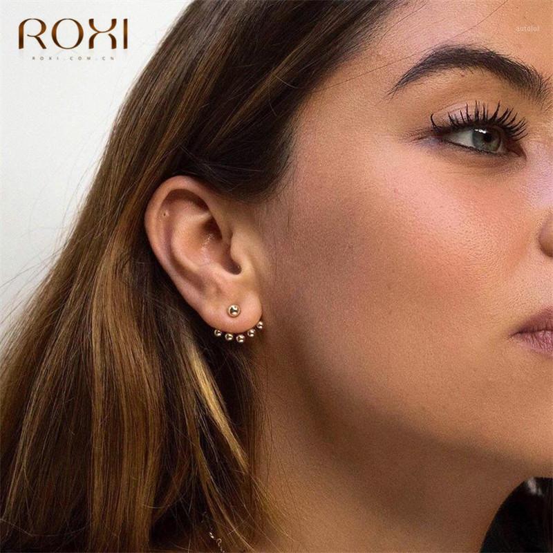 

ROXI Trendy Simple Beads Glossy Ball Stud Earrings for Women Unique Design 925 Sterling Silver Earrings Brincos Pendientes Gifts1
