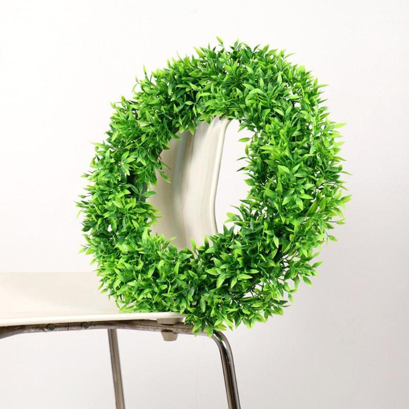 

Simulate Bamboo Leaf Garland Front Door Wreaths Artificial Greenery Hanging Home Party Decoration1