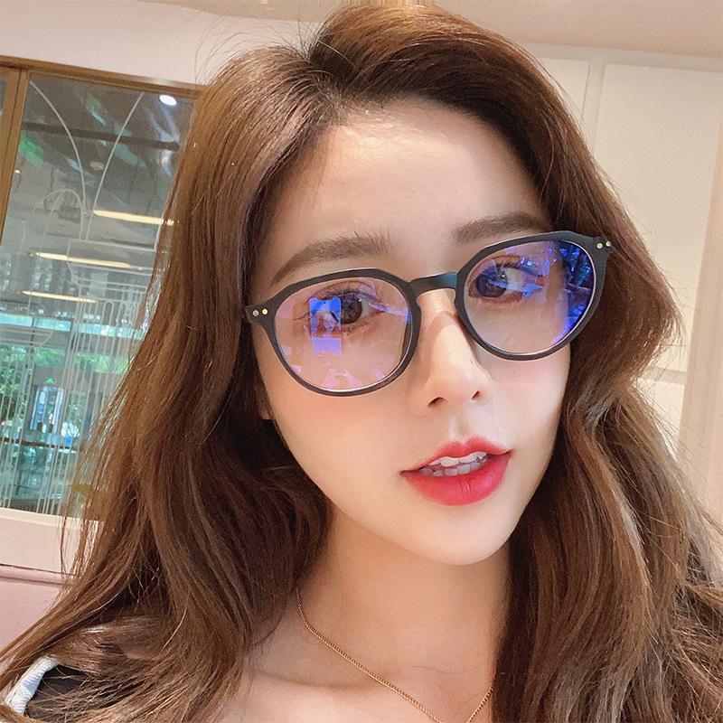 

Sunglasses Round Frame Women Men Eyeglasses Anti-Blue Radiation Lens UV400 Eye Protection Girl Sexy Ladies Fashion Eyewear