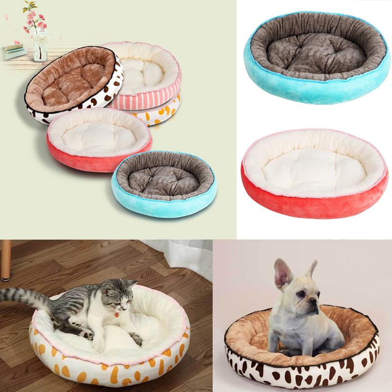 

Dog Bed Warming Kennel Washable Pet Floppy Extra Comfy Plush Rim Cushion and Nonslip Bottom dog beds for large small dogs House, 1 20x20cm