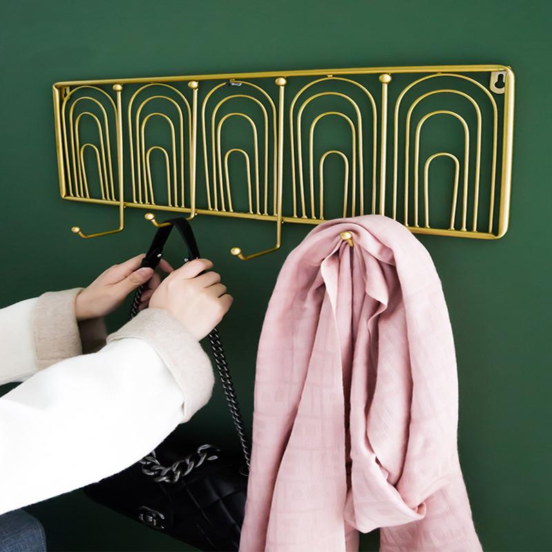 

Nordic creative porch hook hanging key rack living room bedroom coat rack hanger door wall hanging nordic decoration home hooks
