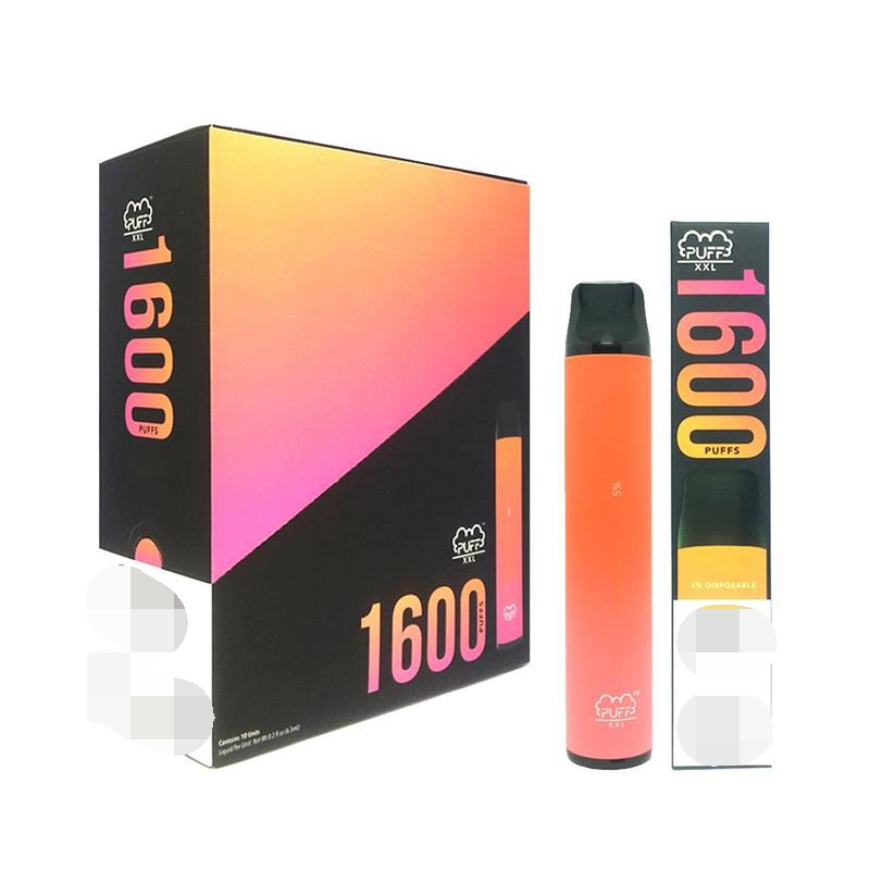 

The high quality E cigarette new Puff Bar XXL Vape Pen1600+ Puffs Disposable Device Pods starter Kit Pre-filled 4ml Pod Smoking oil Cartridges Multi Colors