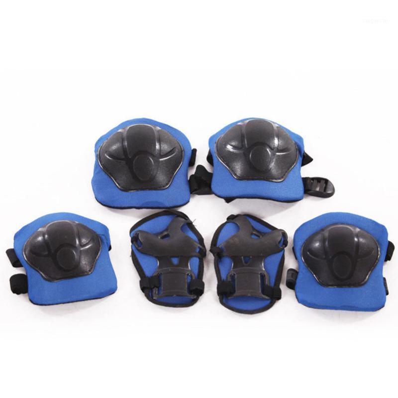 

Kids Children Inline Skating Roller Knee Elbow Wrist Protective Pads Gear 6pcs / set1, Blue