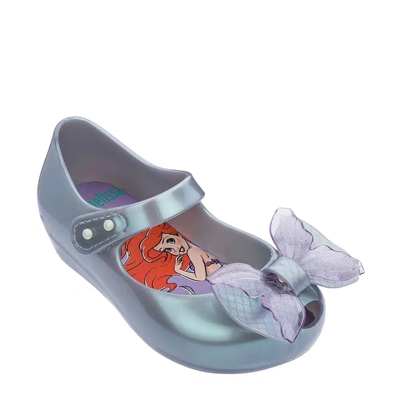 

Infantil Mini Mel Ultragirl Girl + Little Mermaid Jelly 2020 Shoes Melissa Sandals Big Children Non-slip, Sliver