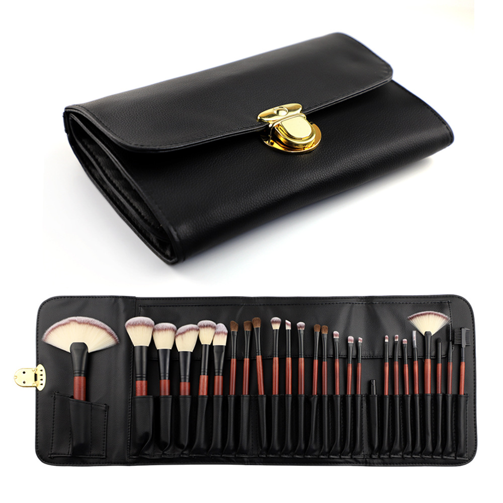 

26 PCS Per Set Professional High -quality Makeup Brushes Sets Animal Hair Bristles With A Cosmetic Leather Bag