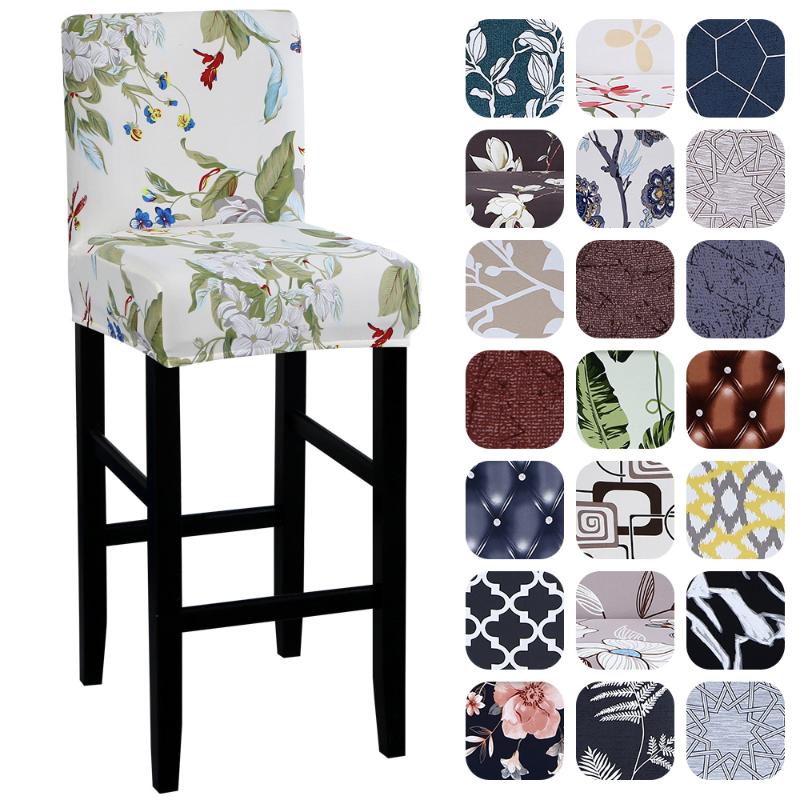 

Elastic Chair Covers Spandex Bar Stool Seat Chair Covers Protector Seat Slipcovers for Hotel Banquet Anti-dirty Removable 1PC