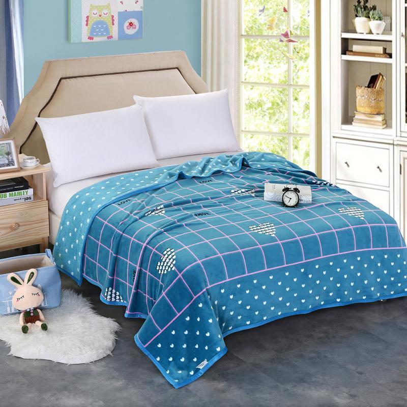 

Lattice High quality Thicken plush bedspread blanket 200x230cm High Density Super Soft Flannel Blanket for the sofa/Bed/Car1