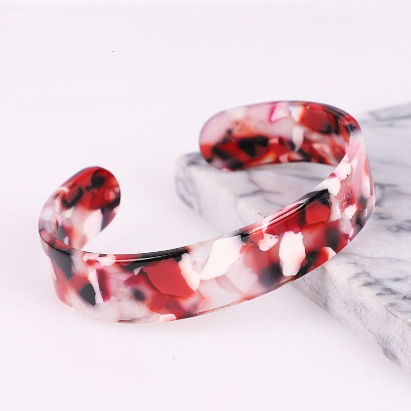 

Print Resin Bracelets Colorful Bangle For Women Bohemian Resin Fashion Acrylic Wedding Elegant Jewelry Leopard