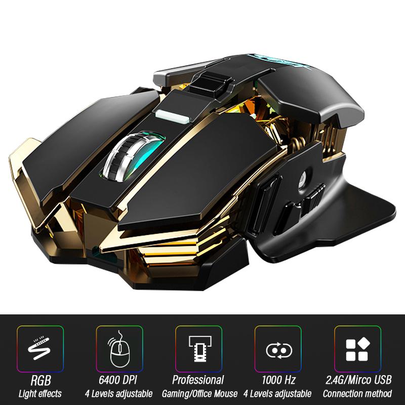 

Ergonomic 2.4GHz Wireless Gaming Mouse Computer-Mice Gamer Laptop Optical Mouse Professional Gamer 6400DPI