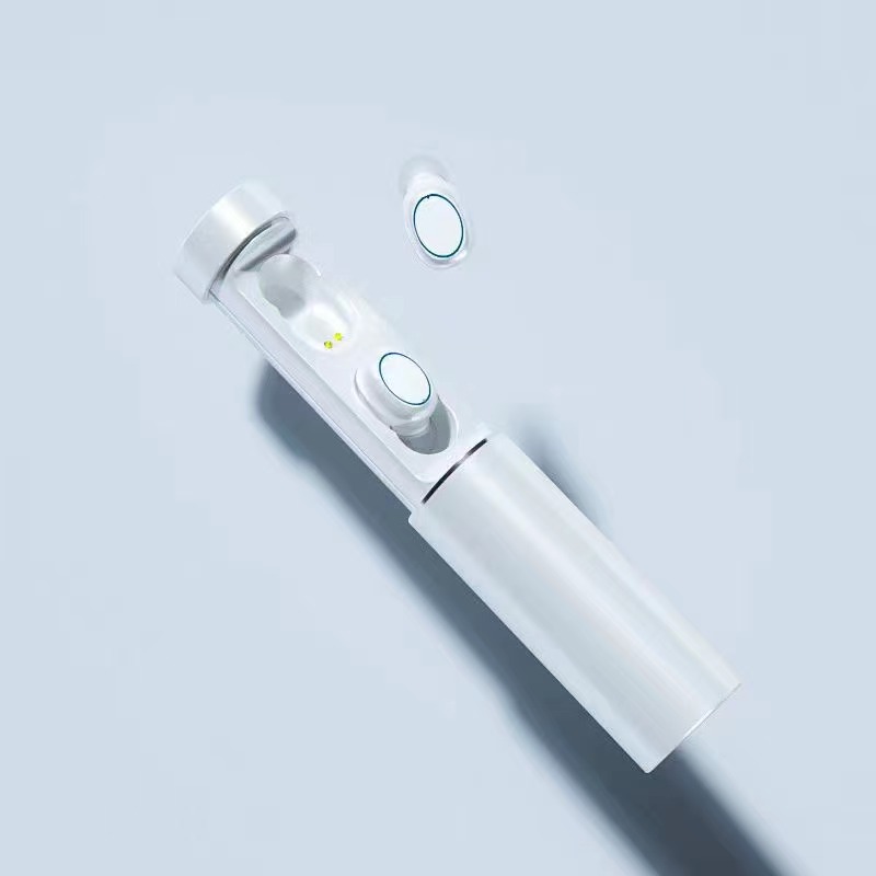 

2021 Fashion Mini Wireless Headphones Earphone TWS Earbuds Wireless With LED Display Flashlight