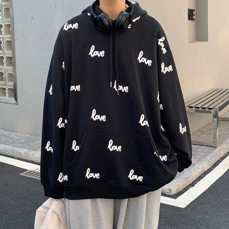 

2021 New Spring Fashion Male with Hoodie Style Student in Couple White Jacket Chartering Free Sweaters GXCP