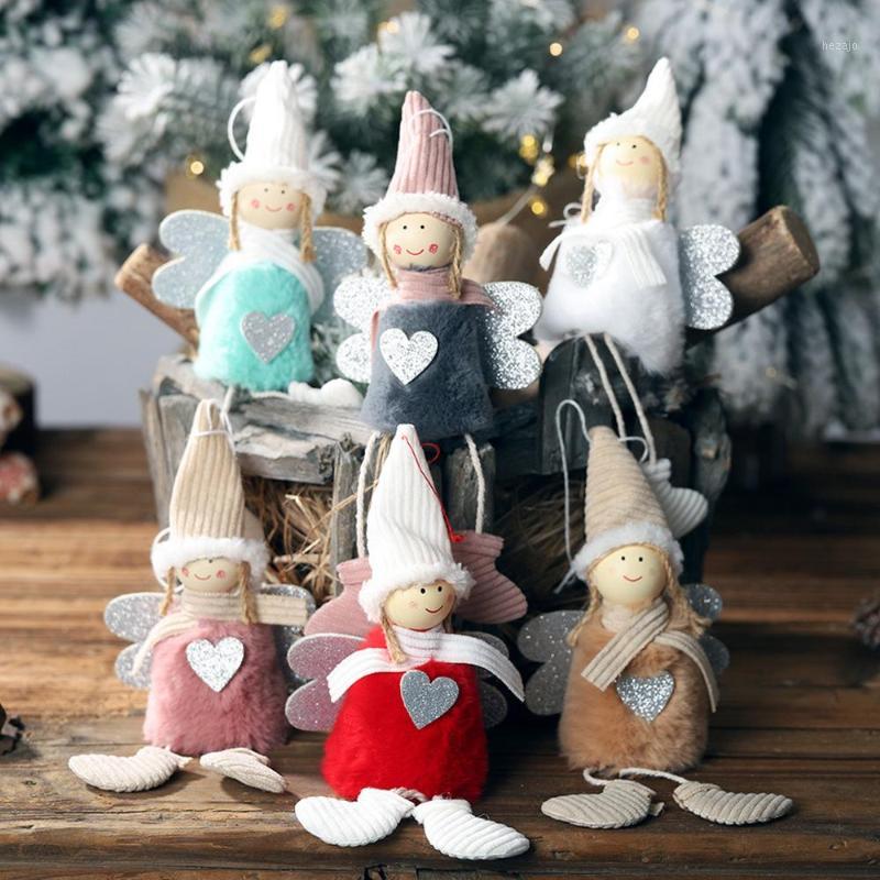 

Pom Doll Christmas Ornaments Cute Creative Doll Christmas Tree Pendant Hanging Decor Window Hanging Scene Layout Supplies #15F1