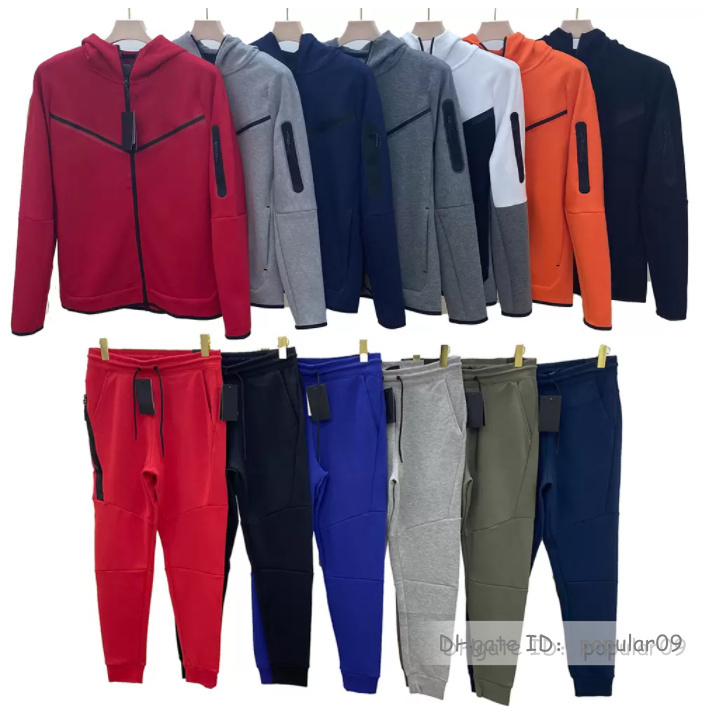 Tech Fleece Mens Tracksuit Sports sportswear Pants Hoodies Jackets Space Cotton Trousers Womens Bottoms joggers 21 Man Running jacket High-image-747777844