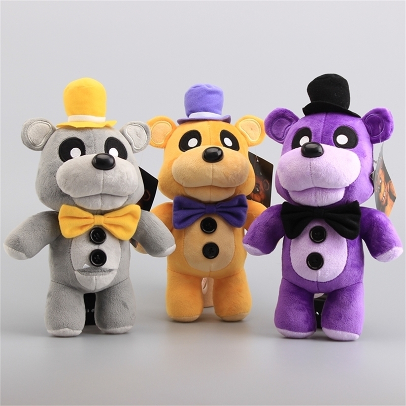 

3 Colors FNAF Five Nights At Freddy Fazbaer Teddy Doll Plush Toys Stuffed Animals Xmas Gift 12" 30 cm 201214