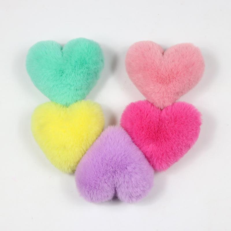 

10PCS DIY Hats Accessories False Hairball Love Pom Pom Handmade Artificial Wool Ball Faux Fur PomPom