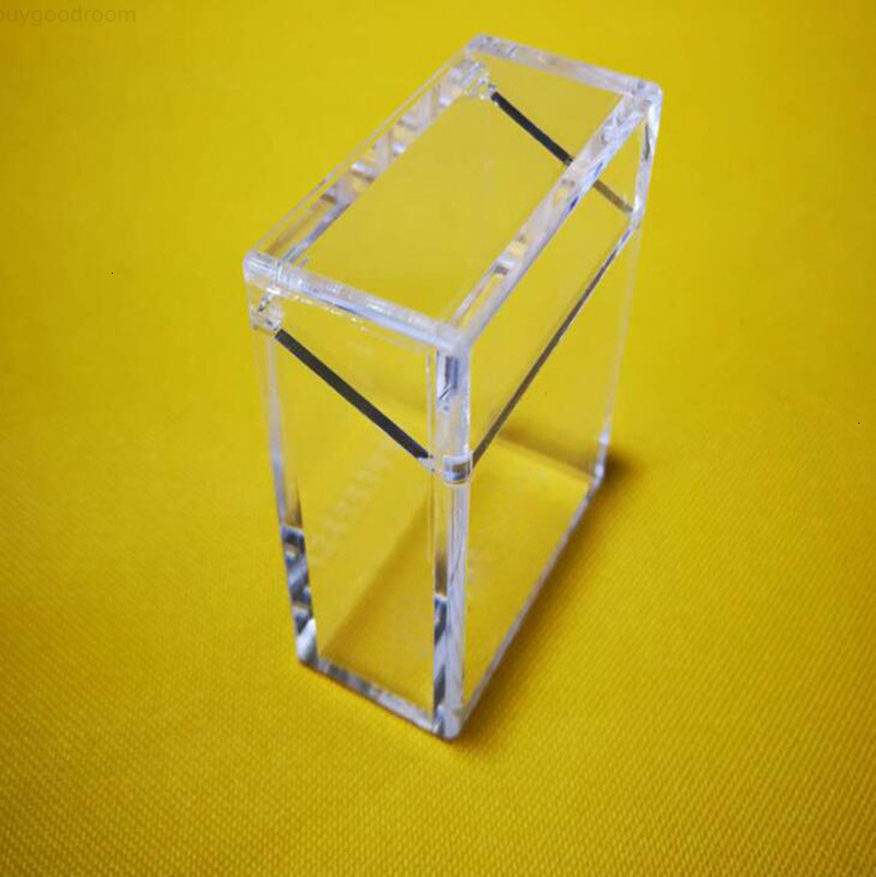 

Latest Portable Case Acrylic Cigarette Smoking Holder Shell Transparent Visual Window Luxury Innovative Design Box Container High Quality
