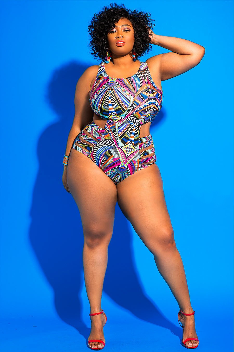 

Multicolor Printing Women Sexy Biniki Swimwear 2021 Summer Latest Plus Size Square Collar Sleeve Skinny One Piece Bathing Suit, White;black