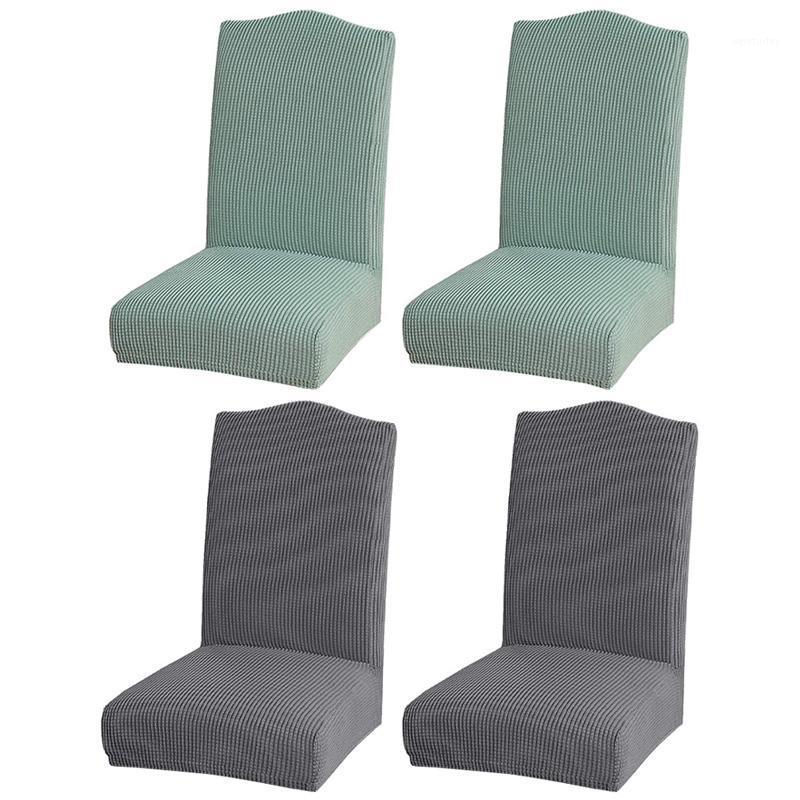 

Solid Color Waterproof Plaid Fleece Piece Stretch Chair Cover Hotel Restaurant Home Chair Cover1