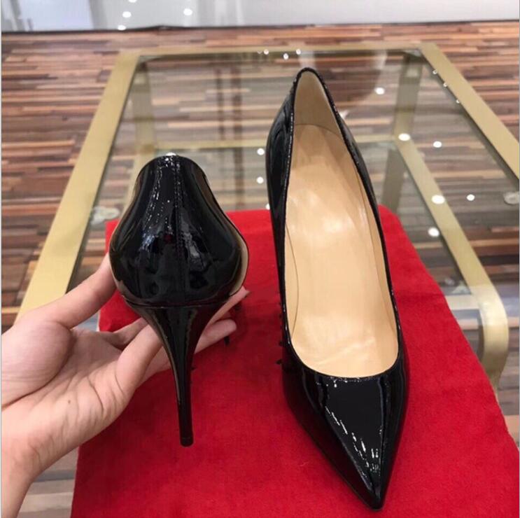 

8cm SoKate Designer Womens Shoes Luxury Brand RED Pumps High Heel Sexy Shoes Stiletto Heels 10cm 12cm Shallow Pointed Wedding Shoe, Wine red