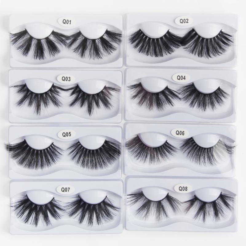

Lash Mink Eyelashes 25mm lashes 3D Mink Hair Lashes Wholesale 100% Real Handmade Crossing Thick Lash 8 Styles