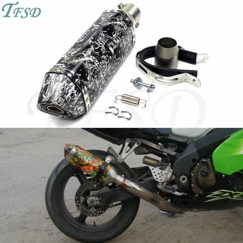 

NEW fashion Muffler 36-51mm Universal Motorcycle for Akrapovic Exhaust pipe Modified Muffler For trk502 gsr 600 crf 2301