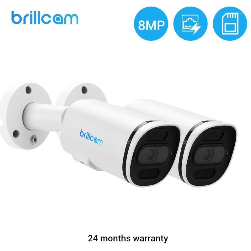 

Brillcam(Pack 2) 4K/8MP UHD IR IP Camera with 2.8mm Len PoE IP67 Weatherproof AI SD Slot Built in Microphone Home Camera1