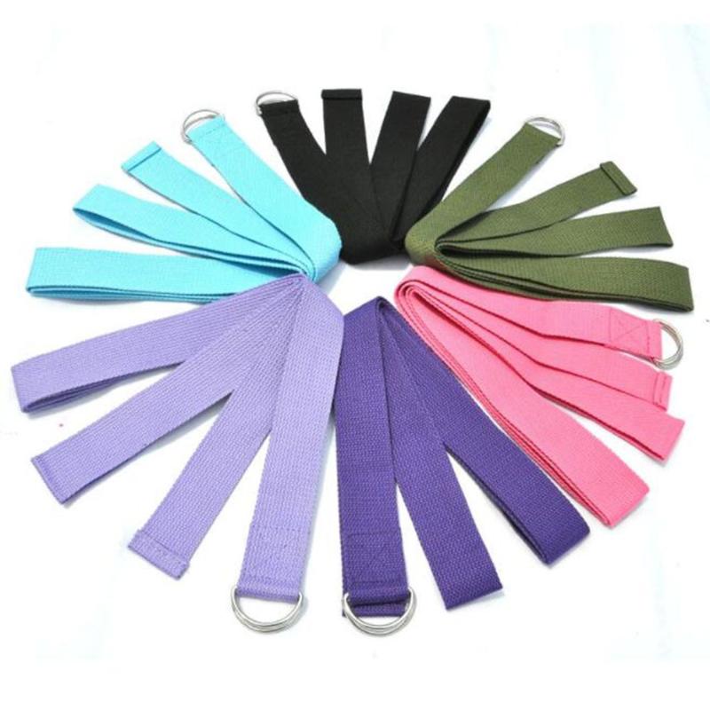 

1Pc Sports Yoga Stretch Strap D-Ring Belt Gym Waist Leg Adjustable Fitness Exercise Gymnastics Leg Strap Band Belt Body Building, Purple