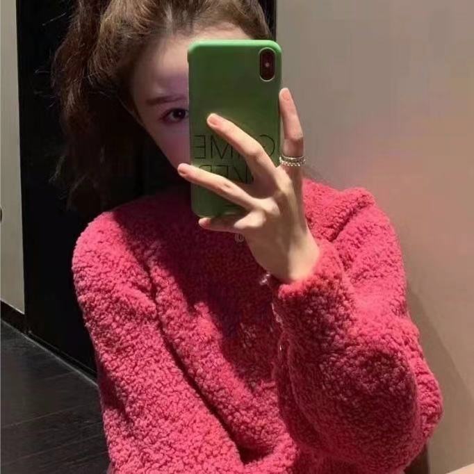

2021[Original picture real shot] High-quality knitted color temperament Slim slimming doll sleeves comfortable and versatile age-reducing top S/, 02