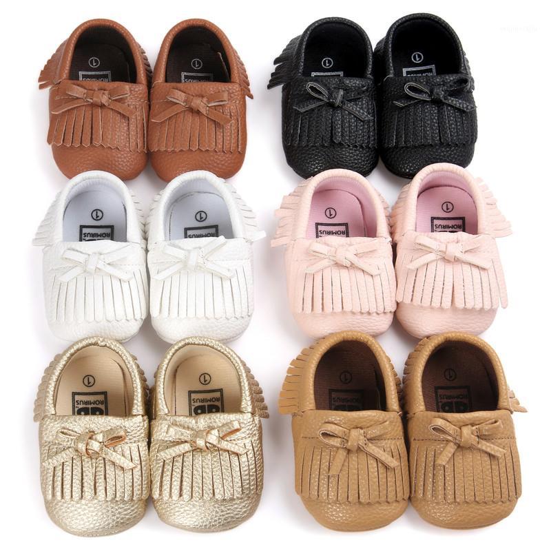 

Baby Shoes Toddler Newborn Tassels Bowknot -2 Years Boy Girl Infant Cotton Soft Sole Non-slip First Walker Crib Shoes Moccasins1, Brown