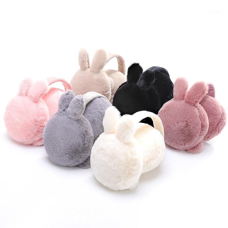 

Winter Earmuffs Women's Ear Plush Foldable Warm Ear Muffs Cold-proof Warmer Kawaii Earlap Winter Accessories1, White