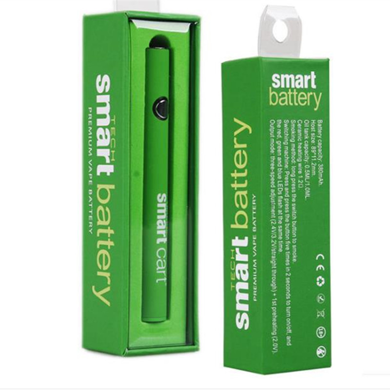 

Smart Battery Preheat Vape Pen with USB Charger Starter Kit Variable Voltage Ego 510 Thread Battery 380mAh For all 510 Cartridges