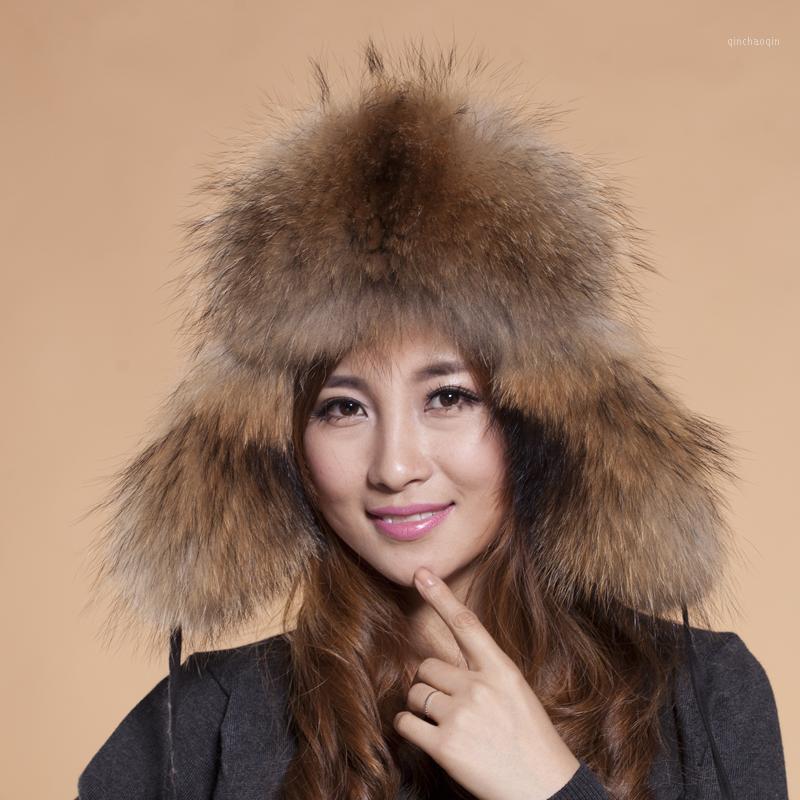 

2020 Hot Sale Top Fashion Casual Floral Mask Hats For Raccoon Mao Leifeng Hat Man Section Cap Winter Fur Grass Free Shipping1