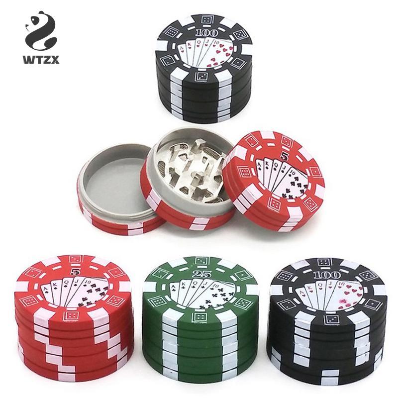 

Useful High Quality 3 Layers Chip 55mm Zinc Plastic Spice Tobacco Herb Smoke Grinder for Smoker As Smoking Accessory Crusher