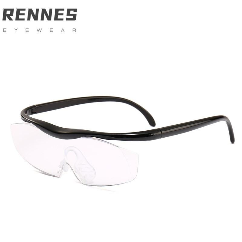 

2020 New Design TV Product Big Frame One-Piece 1.6 Multiples Blue Light Glasses Dropping Reading Glasses UV400