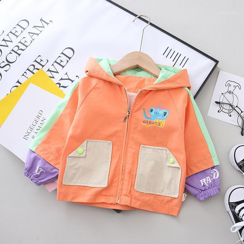 

New children coats gilr clothes Cartoon elephant Pattern Girls Boys Jackets Coats Toddler Kids Jacket Outwear Baseball Windproof1, Yh c xiang purple