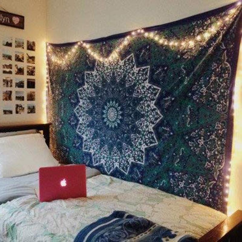 

200*150cm Mandala Polyester Wall Tapestry Wall Hanging Carpet Throw Yoga Mat for Home Bedroom Decoration Carpet Sales Design1