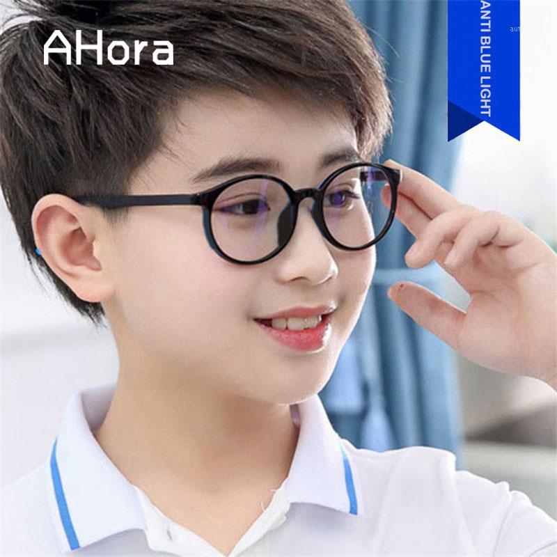 

Ahora Children Anti Blue Light Optical Spectacle 2020 Kids New Round Clear Lens Computer Glasses For Boys&Girls Games Goggles1