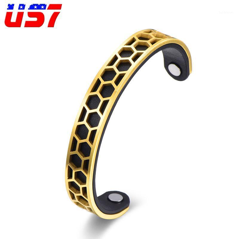 

US7 Cool Punk Cuff Carbon Fiber Stainless Steel Bangle Men Motor Biker Rock Bracelets Bangles For Men Jewelry Pulseira Masculina1