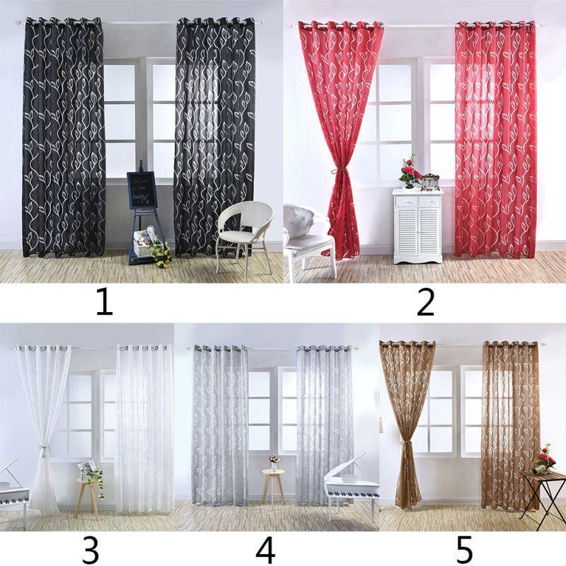 

New Decorative Modern Curtains Jacquard Gray Curtain Window Curtains For Bedroom Blind Window LH8s1